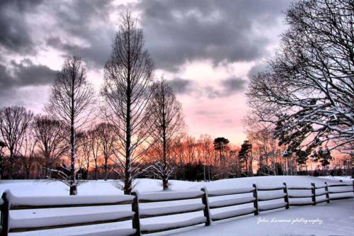 Snowy Scene by John Loreaux